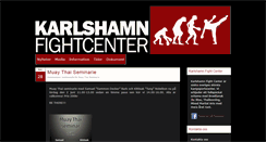 Desktop Screenshot of karlshamnfightcenter.se